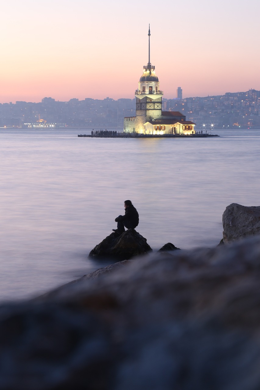 istanbul, tower, person, evening, view, stone, sunset, nature, travel, sea, alone, istanbul, istanbul, istanbul, istanbul, istanbul, alone